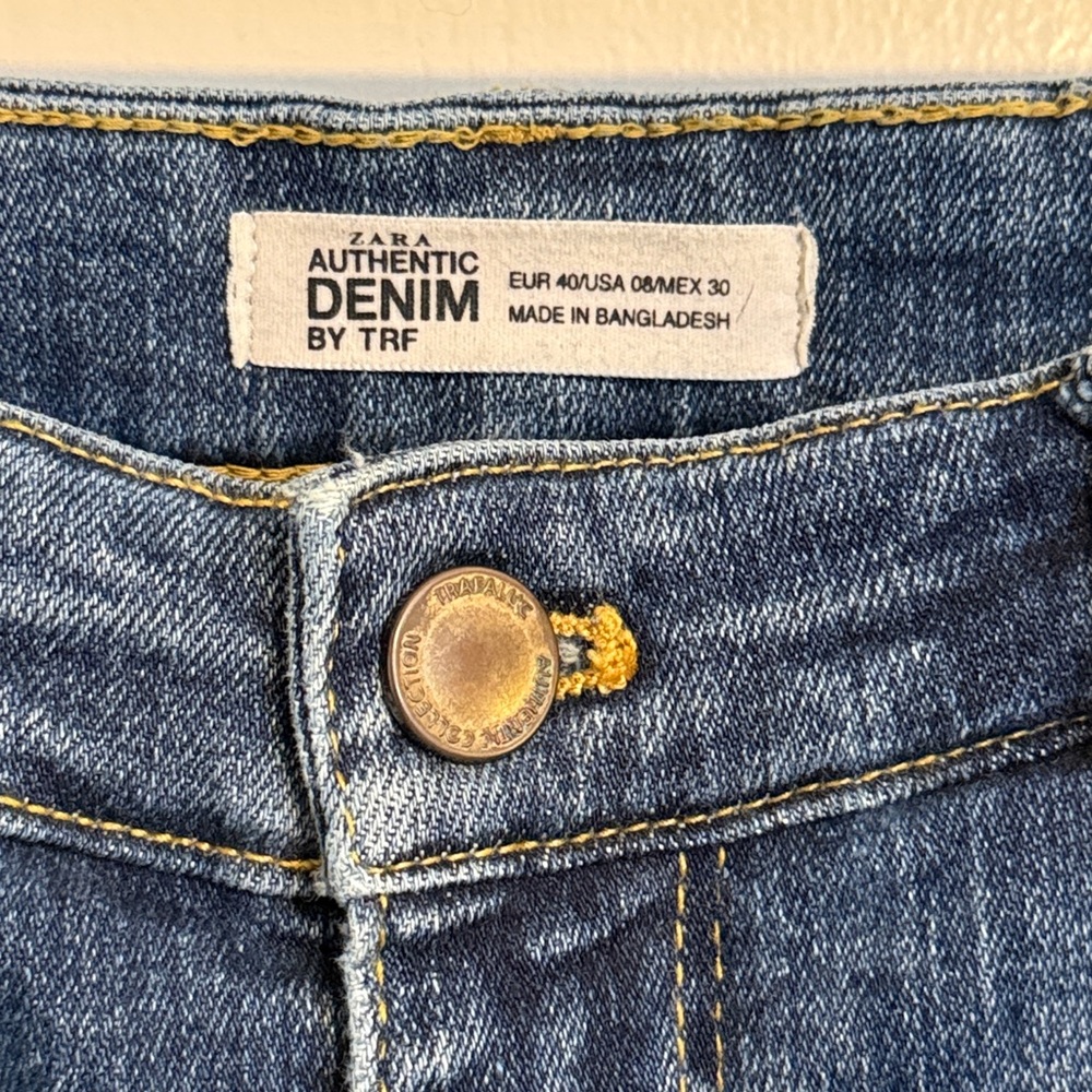 Zara Authentic Denim by TRF High Rise Skinny Jeans with Striped Sides - Picture 5 of 7